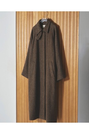 Mixwool Raglan Coat - CHOCOLATE (12420003)
