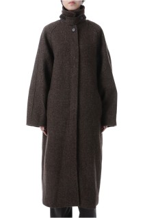 Mixwool Raglan Coat - CHOCOLATE (12420003)