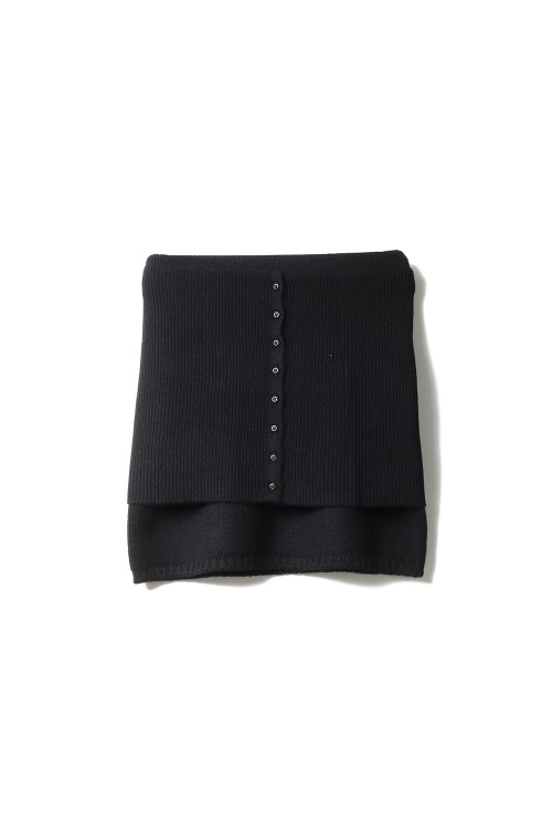 Layered Knit Skirt - BLACK (12520808) | セレクトショップ