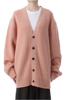 Wool Ribknit Cardigan - PINK BEIGE (12520519)