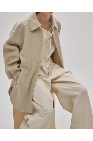 Wool Shirts Jacket - SAGE (12520415)