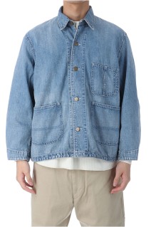 9.5oz Nepped Denim Coverall - USED BLUE (RN29373250)