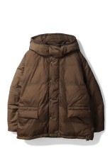 Super Light Nylon Hooded Outdoor Down Jacket - BROWN (RN29373002)