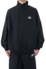 LINEN/NYLON TRACK JACKET - BLACK (ST.1341)