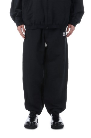 LINEN/NYLON TRACK TROUSERS - BLACK (ST.1342)