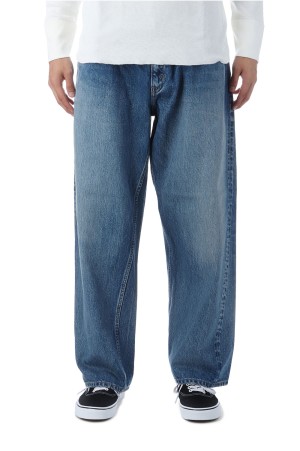 Baggy 5 Pocket Pants - Medium Dark Blue Damage (PTLM-25BG-PIMDBL-D)