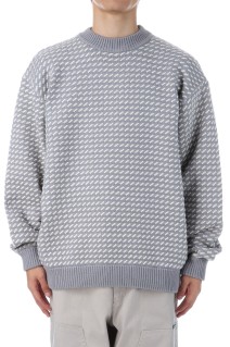 Wayne Sweater Bird's-Eye - GREY / WHITE (5575-2030)