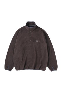Fleece Snap Pullover - Brown (SD25F-CT11)