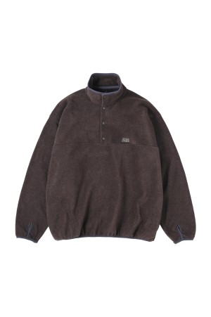 Fleece Snap Pullover - Brown (SD25F-CT11)