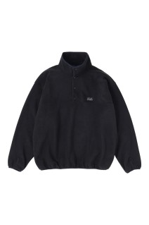 Fleece Snap Pullover - Black (SD25F-CT11)