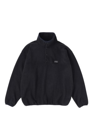 Fleece Snap Pullover - Black (SD25F-CT11)