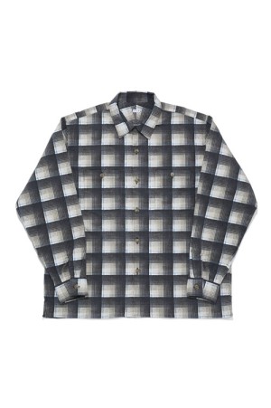 OPEN COLLAR SHIRT / GRAY (SQ-25AW-SH-01)