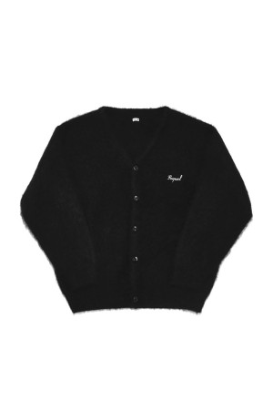 MOHAIR CARDIGAN / BLACK (SQ-25AW-KN-03)