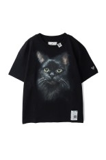 CAT PRINTED TEE - BLACK (K15TS771)
