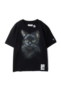 CAT PRINTED TEE - BLACK (K15TS771)