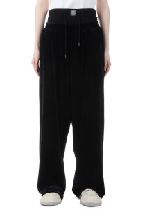 Layered Velvet Trouser - BLACK (S4.5-0405W)