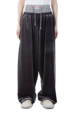 Layered Velvet Trouser - GRAY (S4.5-0405W)