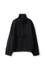 STAND COLLAR BUD BLOUSON - BLACK (OA-AW25-BZ-104-01)