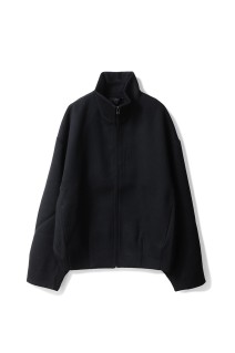STAND COLLAR BUD BLOUSON - BLACK (OA-AW25-BZ-104-01)