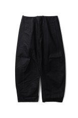 WASHED PINA TROUSERS - BLACK (OA-AW25-TRS-103-01)