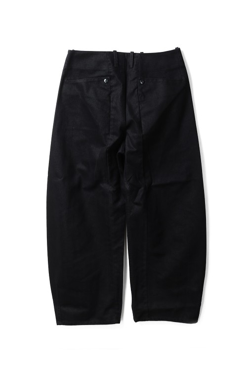 WASHED PINA TROUSERS - BLACK (OA-AW25-TRS-103-01) | セレクト