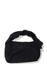 WASHED KNOTTED LIDIA BAG - BLACK (OA-AW25-BAG-104-01)