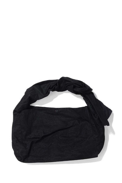 WASHED KNOTTED LIDIA BAG - BLACK (OA-AW25-BAG-104-01) | セレクト