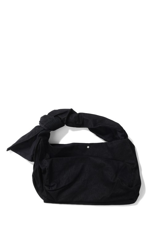 WASHED KNOTTED LIDIA BAG - BLACK (OA-AW25-BAG-104-01) | セレクト