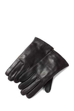 CURVED GLOVES - DK BROWN (OA-AW25-ACC-102-01)