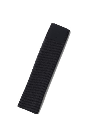 SLANTED ARM WARMER - DK GREY x BLACK (OA-AW25-ACC-106-01)