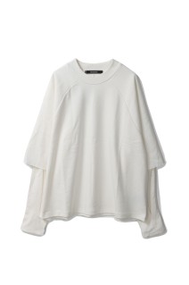 RAGLAN LAYERED LONGSLEEVE TEE - DOVE (T24023)