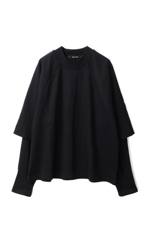 RAGLAN LAYERED LONGSLEEVE TEE - WASHED NIGHT (T24023)