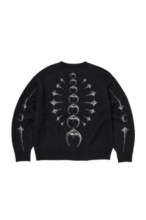 TC Bone Knit Cardigan / BLACK (TC25KN2101)