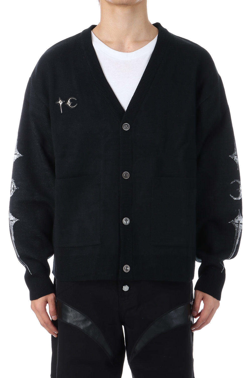 TC Bone Knit Cardigan / BLACK (TC25KN2101) | セレクトショップ