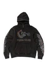 Leather Flame Hoodie / GREY (TC25SS2202) | セレクトショップ