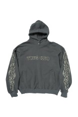 Leather Flame Hoodie / GREY (TC25SS2202)