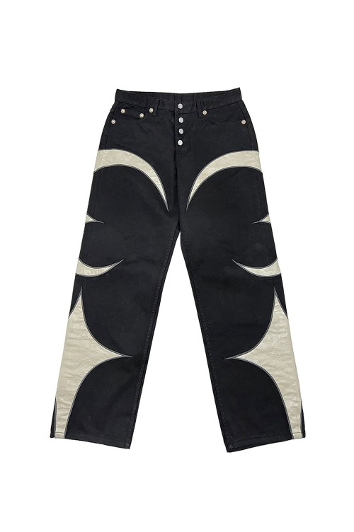 TC LEATHER WASHING DENIM PANTS - BLACK (TC23PT0901) | セレクト