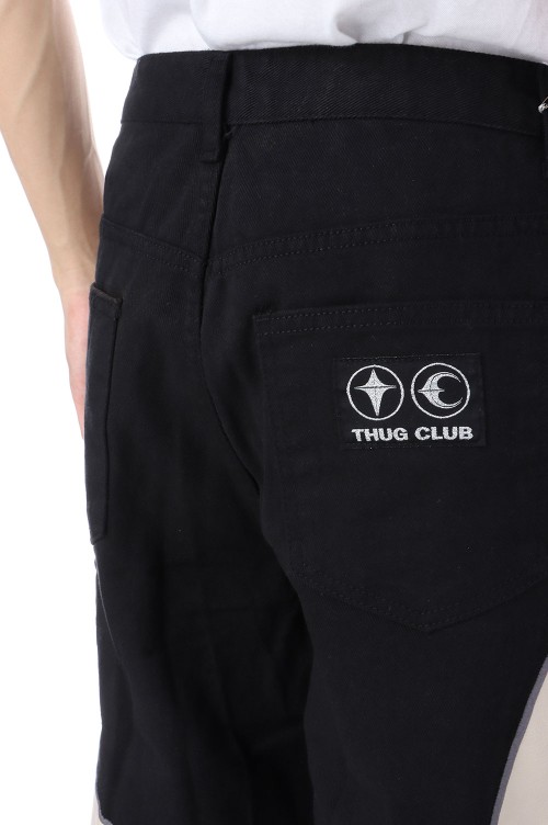TC LEATHER WASHING DENIM PANTS - BLACK (TC23PT0901) | セレクト