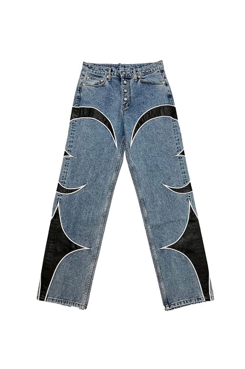 TC LEATHER WASHING DENIM PANTS - BLUE (TC23PT0902) | セレクト