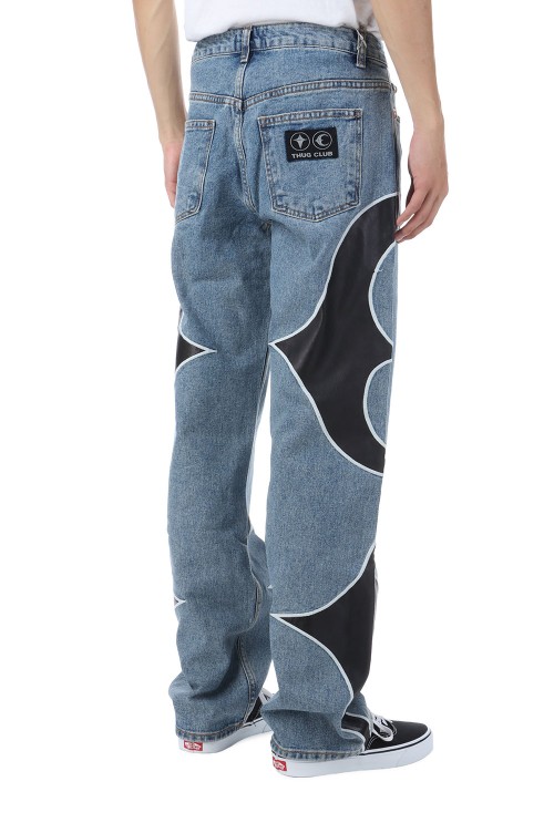 TC LEATHER WASHING DENIM PANTS - BLUE (TC23PT0902) | セレクト