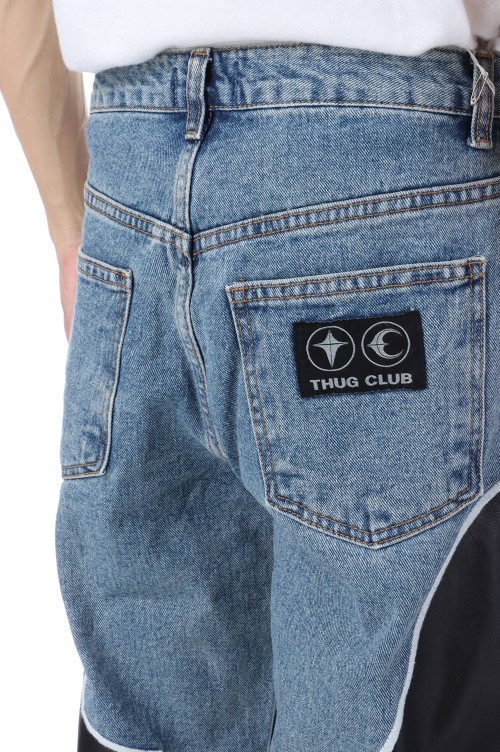 TC LEATHER WASHING DENIM PANTS - BLUE (TC23PT0902) | セレクト