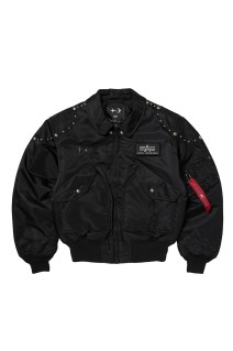 TC x AI CWU 45/P FLIGHT JACKET (RIVET VERSION) - BLACK