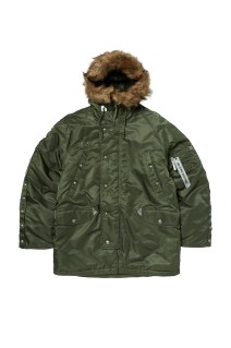 TC x AI N-3B PARKA (DETACHABLE RIVET VELCRO(+)) - SAGE