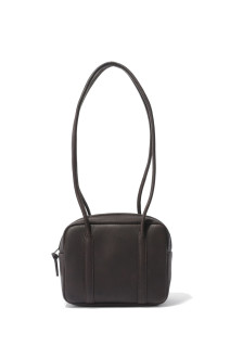 SQUARE BOSTON Long handle : MINI - DARK BROWN (DA106)