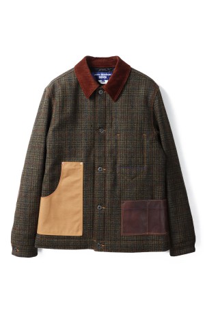 Tweed Coverall Jacket - KHAKI (WP-J033-051)