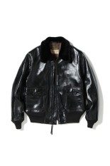 BLACK AN-J-3A  HORSE HIDE MODEL-WILLIAM GIBSON- (BR80655 )