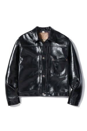 BLACK LEATHER BROUSE -WILLIAM GIBSON- ( BR80665  )