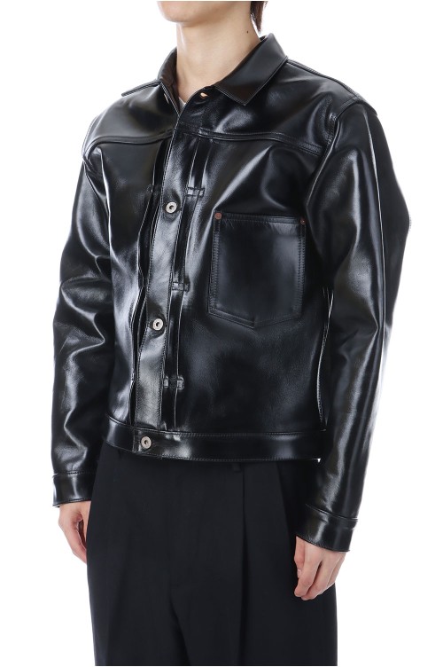 BLACK LEATHER BROUSE -WILLIAM GIBSON- ( BR80665 ) | セレクト