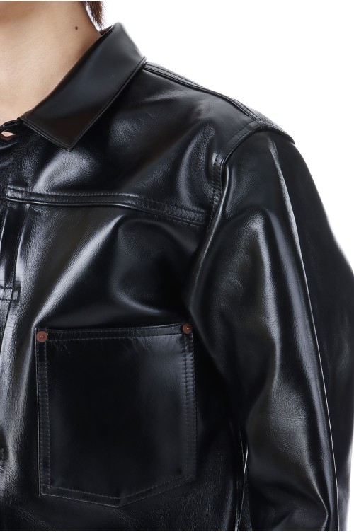 BLACK LEATHER BROUSE -WILLIAM GIBSON- ( BR80665 ) | セレクト