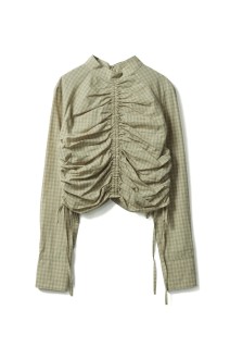 Checkgather Compact Blouse -MINT (12520419)